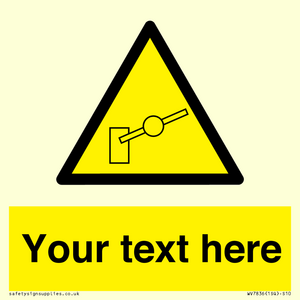 Custom warning barrier